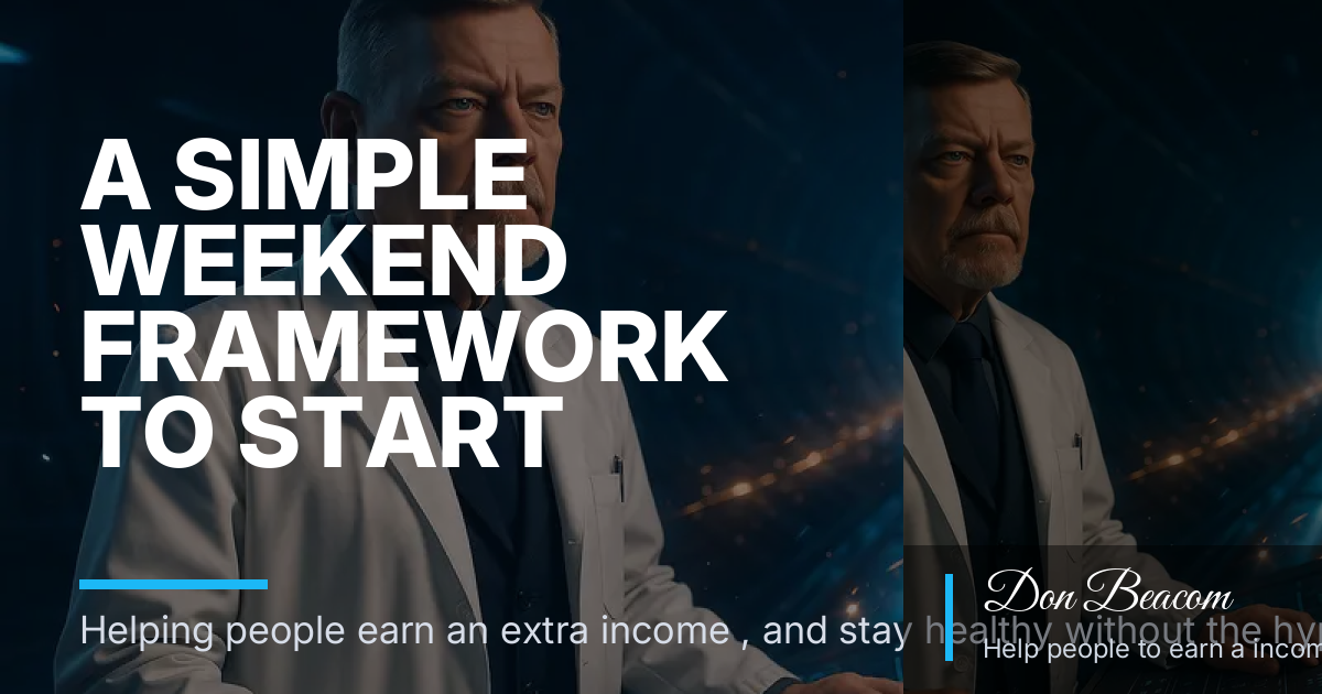 A Simple Weekend Framework to Start LiveGood Without Burning Out