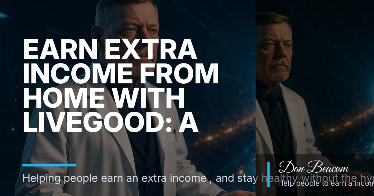 Earn Extra Income from Home with LiveGood: A Calm Guide to Membership Supplements and Optional Sharing