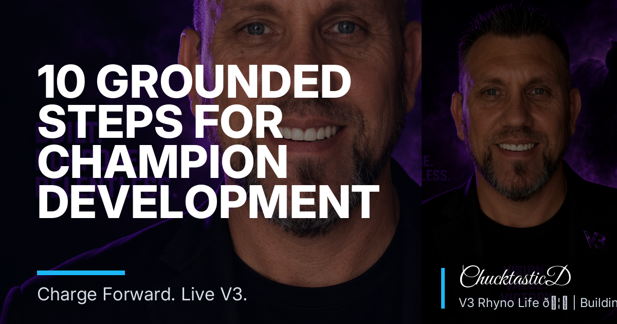 10 Grounded Steps for Champion Development Through V3 in Alexander, AR