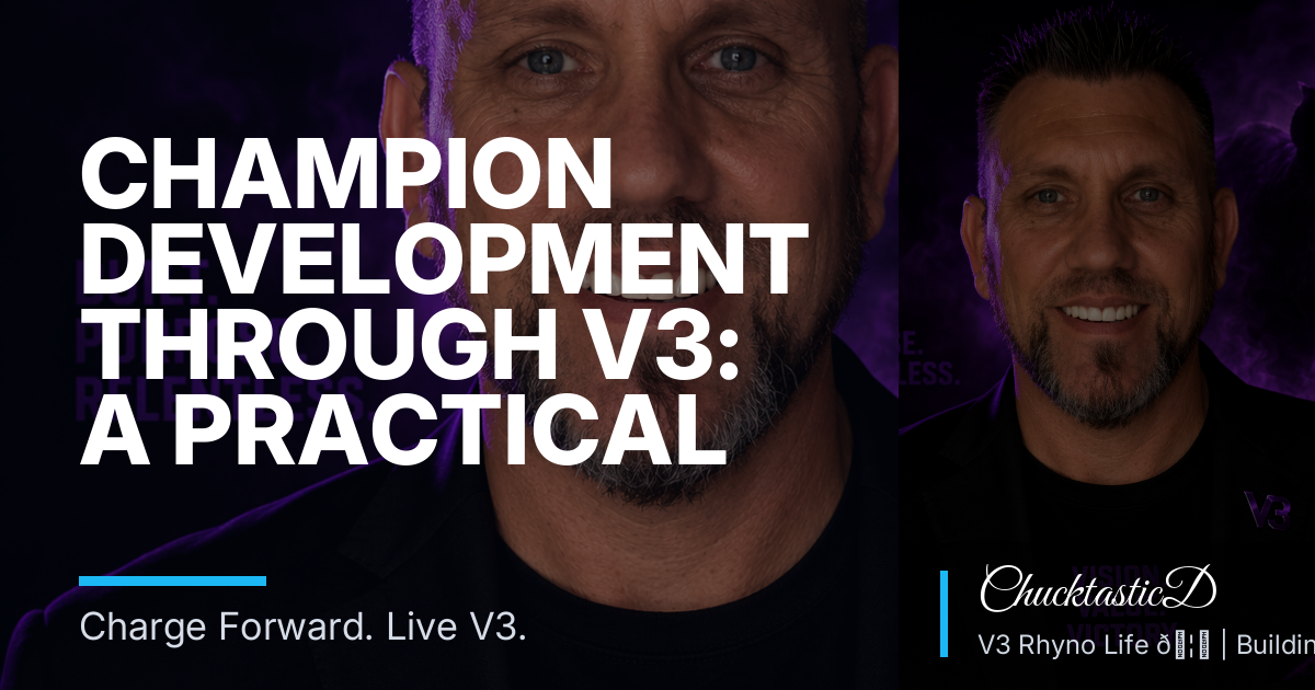 Champion Development Through V3: A Practical Guide for Everyday Discipline in Alexander, AR