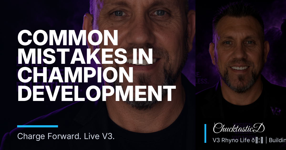 Common Mistakes in Champion Development Through V3 in Alexander (and Simple Fixes)