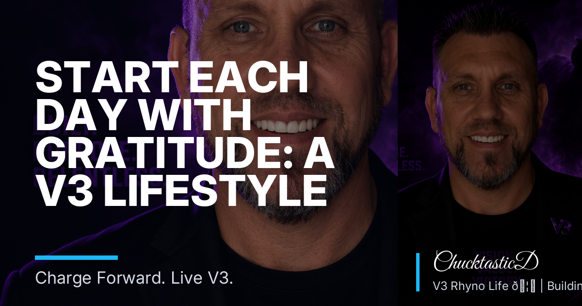 Start Each Day with Gratitude: A V3 Lifestyle Morning Practice for Alexander, AR