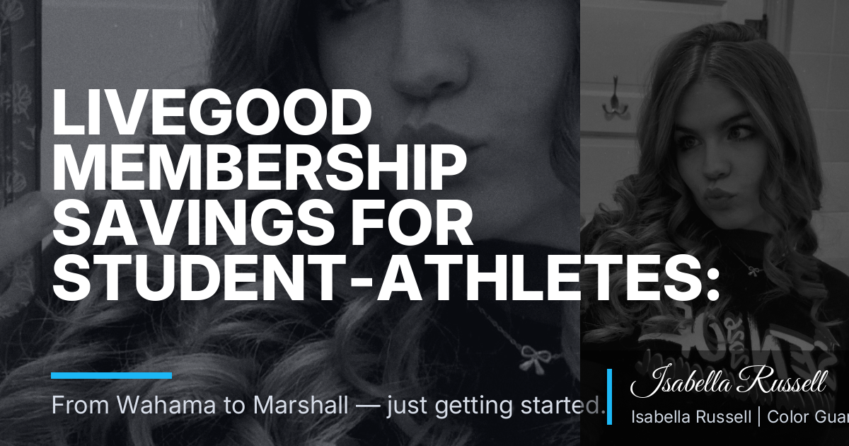 LiveGood Membership Savings for Student-Athletes: A Practical Budget Plan for College-Bound Seniors