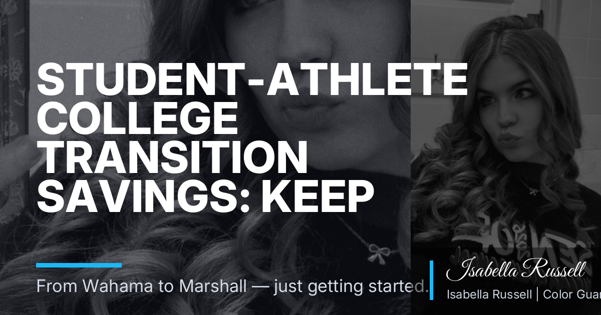 Student-Athlete College Transition Savings: Keep Beauty, Gaming, and Team Expression Affordable