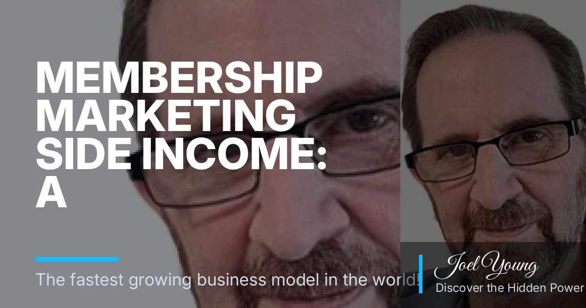 Membership Marketing Side Income: A Lower-Pressure Alternative to Traditional Direct Selling