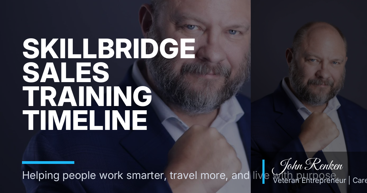 SkillBridge Sales Training Timeline Alignment: Sequence Program Start, Terminal Leave, Separation, and Civilian Sales Without Conflicts