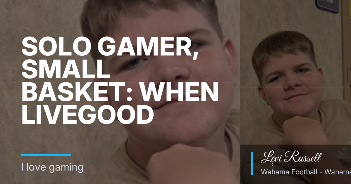 Solo Gamer, Small Basket: When LiveGood Member Pricing Needs Enough Everyday Buys to Matter
