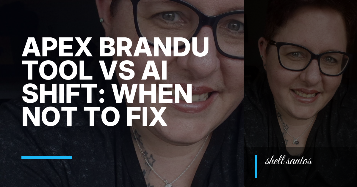 Apex BrandU Tool vs AI Shift: When Not to Fix the Draft