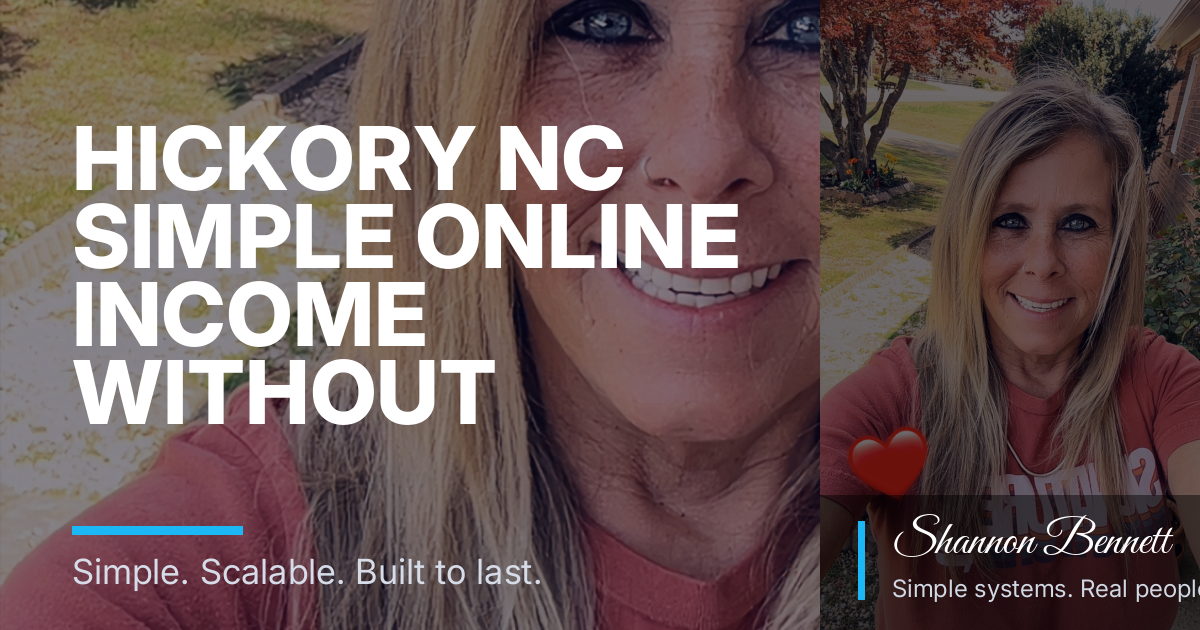 Hickory NC Simple Online Income Without Tech Skills: A Practical Path for Busy Adults: A Practical Reset