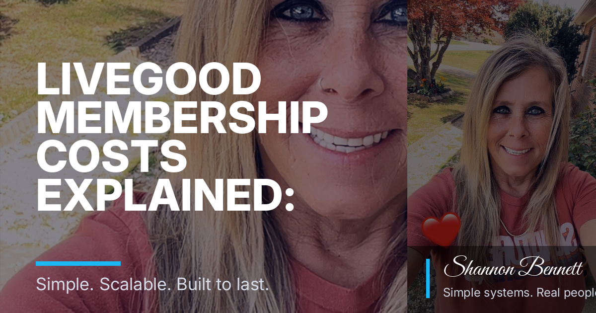 LiveGood Membership Costs Explained: What Beginners Actually Pay Up Front