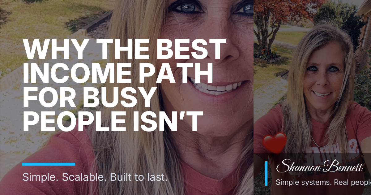 Why the Best Income Path for Busy People Isn’t Another Hustle: 10 Straight Answers