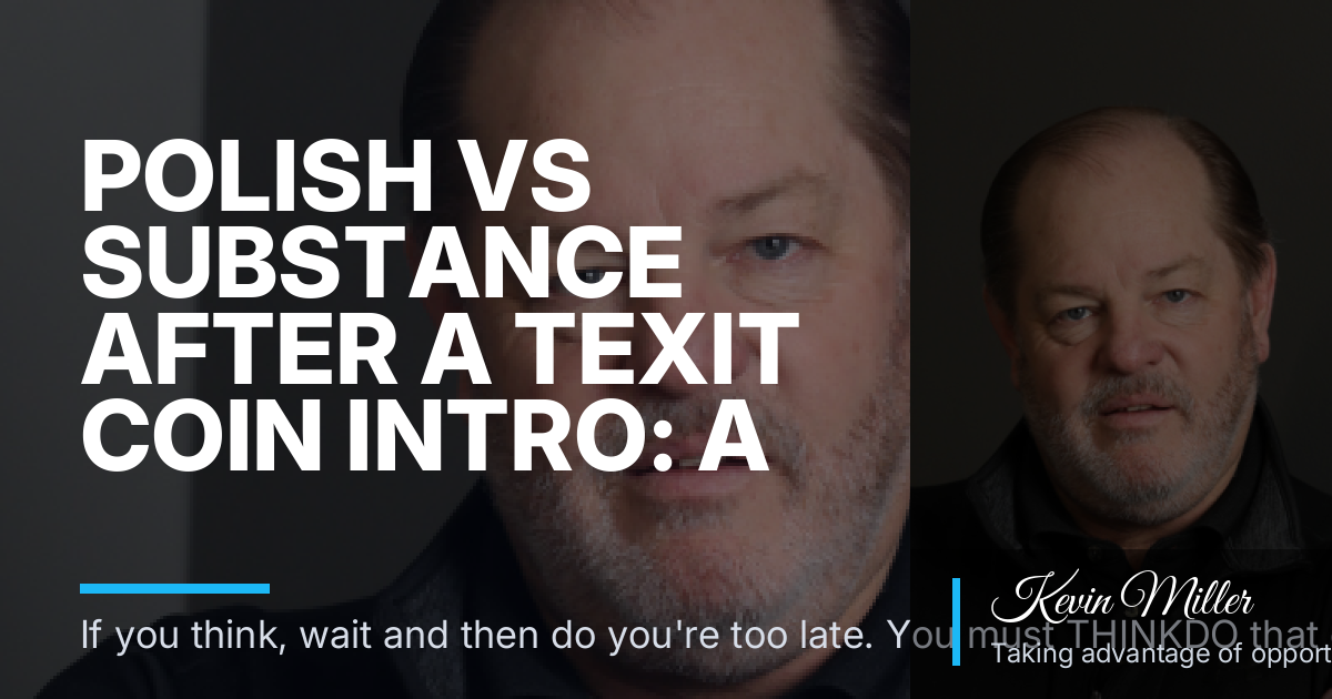 Polish vs Substance After a Texit Coin Intro: A Denver–Arvada Guide to Serving Others, Good Money, and Great Health