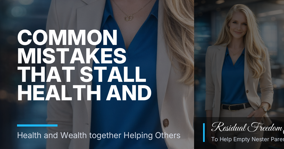 Common Mistakes That Stall Health and Wealth Changes for Empty Nesters