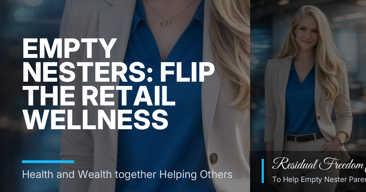 Empty Nesters: Flip the Retail Wellness Script and Build Optional Residual Income