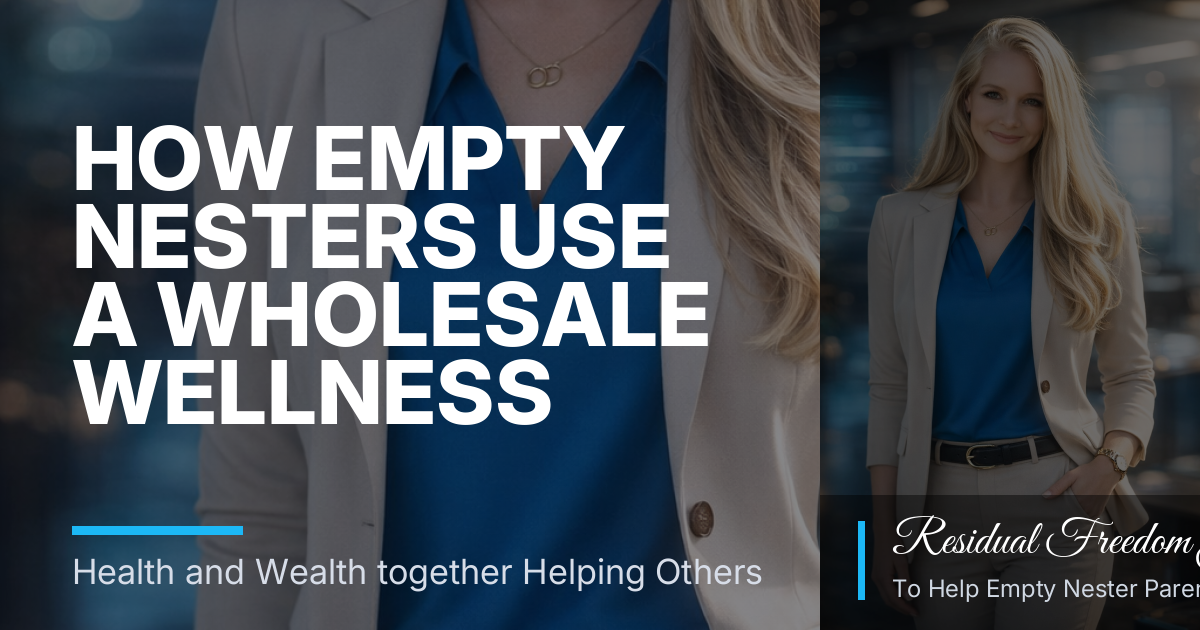 How Empty Nesters Use a Wholesale Wellness Membership to Cut Vitamin Costs and Add Simple Residual Income